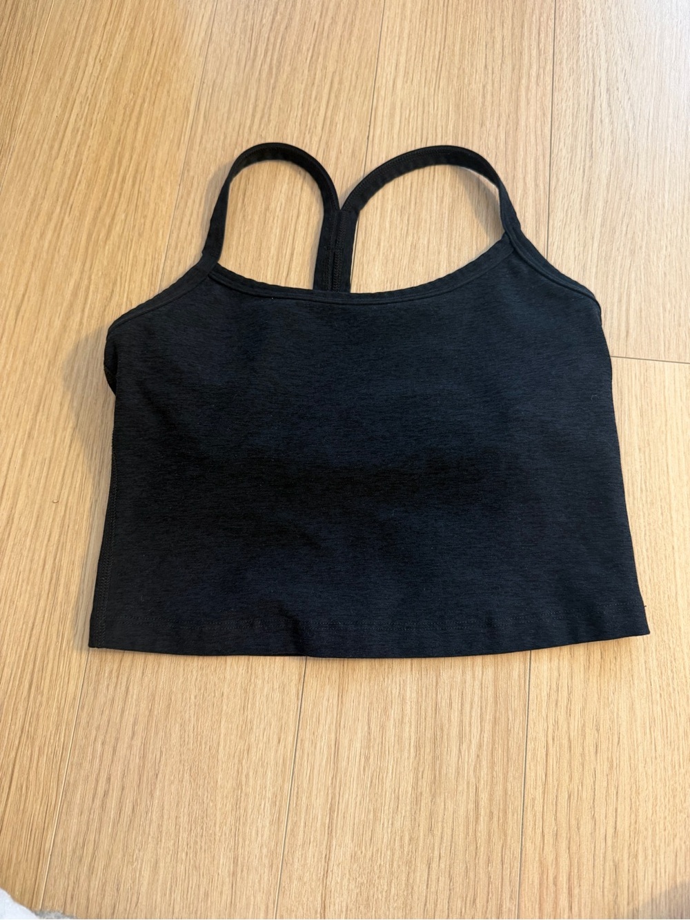 Beyond Yoga Black Cropped Camisole Tank